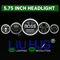 5.75 inch led round headlight, bike round led headlight, car led headlight, led round headlight, hjg led headlight, round led headlight