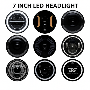 LIU HJG Led Headlights, 7 inch round led headlight, bike led headlight, liu hjg round light, 12 months warranty headlight, 7 inch led headlight, round led headlight, liu hjg led headlight