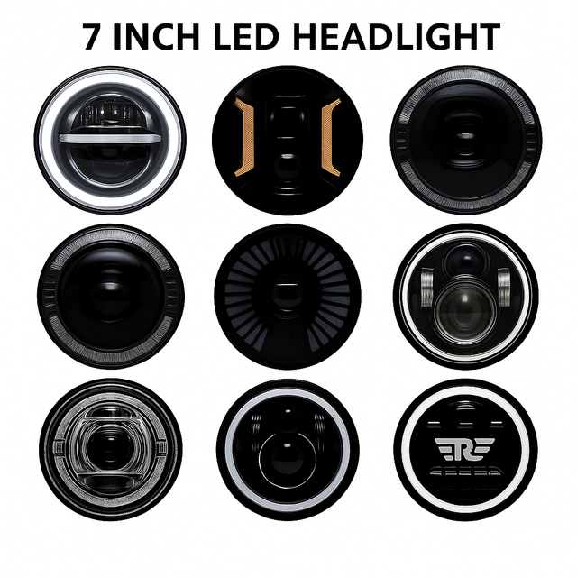 LIU HJG Led Headlights, 7 inch round led headlight, bike led headlight, liu hjg round light, 12 months warranty headlight, 7 inch led headlight, round led headlight, liu hjg led headlight