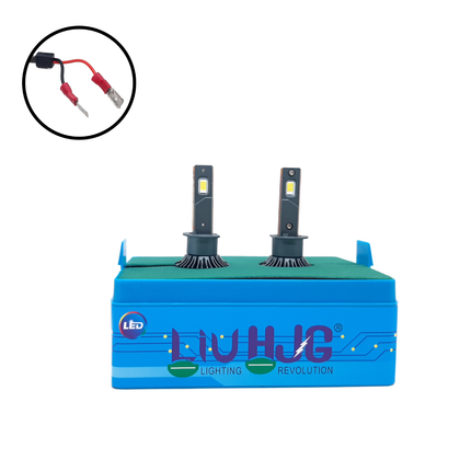 LIU HJG 120W WHITE LED HEADLIGHT BULB SET