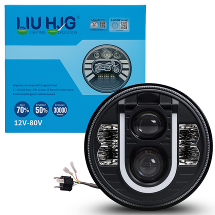 7 inch U Shape Round Headlight - LIU HJG