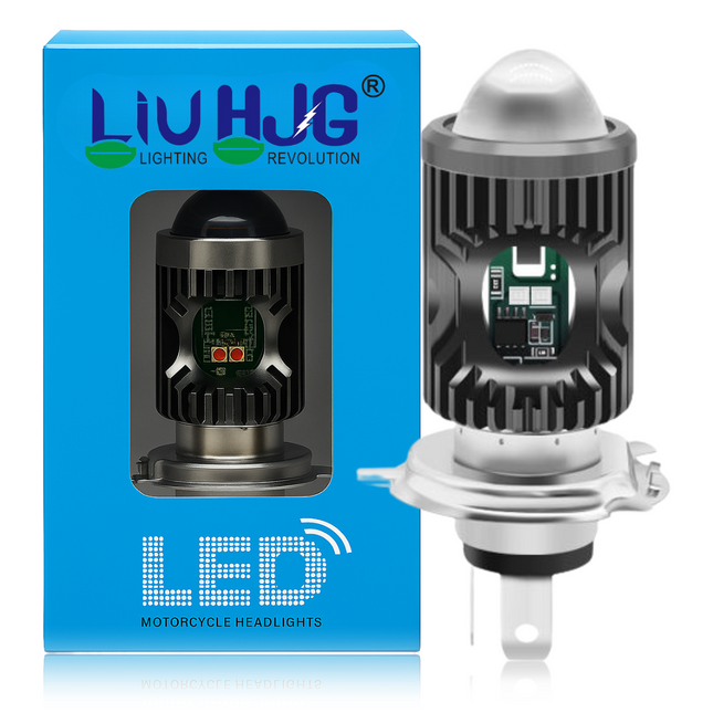 LIU HJG Yellow/White & Red/Blue 20 Watt H4 Police Headlight Bulb Universal For Bike & Car( Pack of 1)