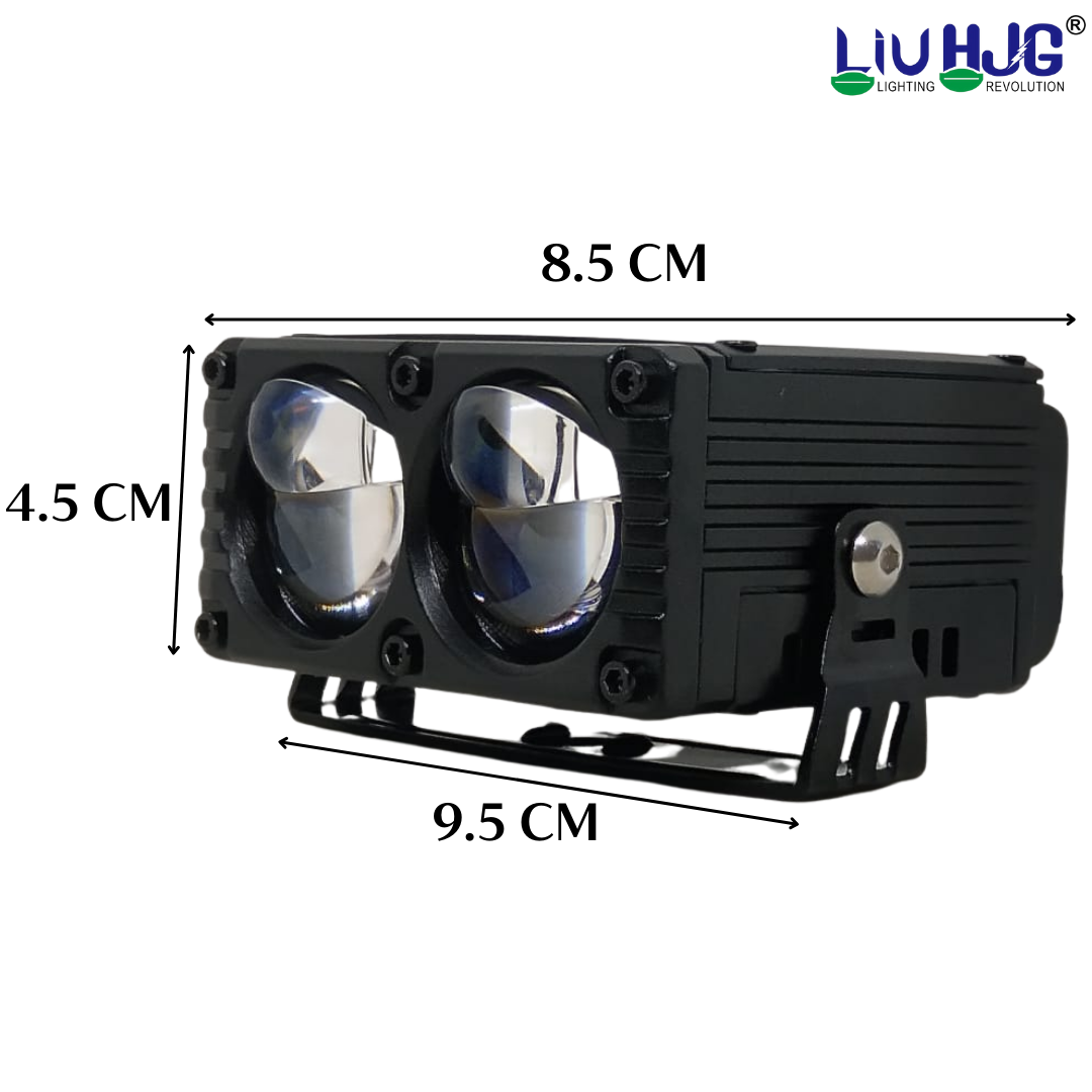 LIU HJG Yellow/White 2 Lens 180 Watt Blaze Waymaker Pro Fog Light With ...