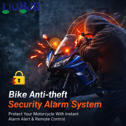 Motorcycle Anti Theft Two Way Alarm Device Universal For All Bikes (Pack Of 1 Set) - LIU HJG