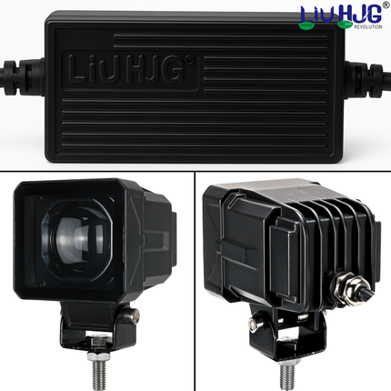 LIU HJG  80W SQUARE LENS FOG LIGHT SET - LIU HJG