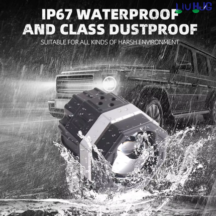 LIU HJG P65 60W LED Fog Light Yellow/White High-Performance Fog Lamp for Clear Visibility - LIU HJG