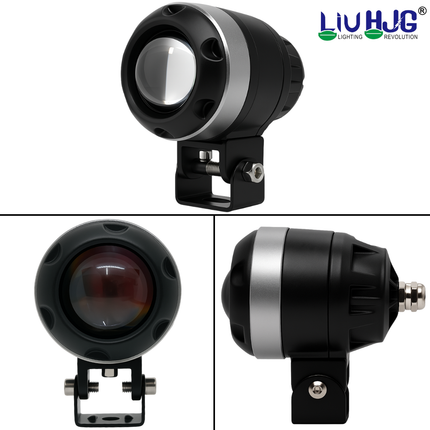 LIU HJG P48 LED Fog Light Ultra Bright Wateproof & Dustproof High/Low Beam 40W 12V DC Power Yellow, White Light Reflection Heat Dissipation Universal fit for All Bikes & Cars (Pack 2) - LIU HJG
