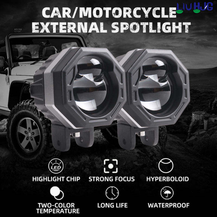 LIU HJG P65 60W LED Fog Light Yellow/White High-Performance Fog Lamp for Clear Visibility - LIU HJG