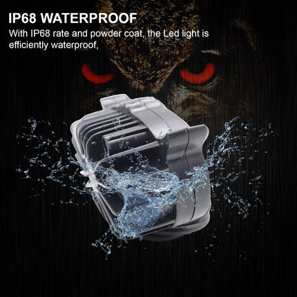 LED Owl Fog Light for Bikes, LIU HJG 3 Color Fog Light, Yellow White Red Fog Light, Red Devil Eye Bike Light, Flashing Pattern LED Fog Lamp, Universal Bike Fog Light 30W, DC 9-80V Fog Light, Motorcycle LED Owl Light, Multi-Mode Bike Fog Lamp, High Brightness LED Fog Light, Stylish Fog Light for Bikes, Devil Eye Fog Light for Motorcycle, Waterproof LED Fog Light for Bike, 3-in-1 Color Mode Fog Light, Universal Fit Fog Light for Bikes.