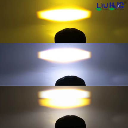 LIU HJG Yellow/White 30 Watt Fog Light With Red Devil Monster Eye Universal For Car & Bike ( Pack of 1)