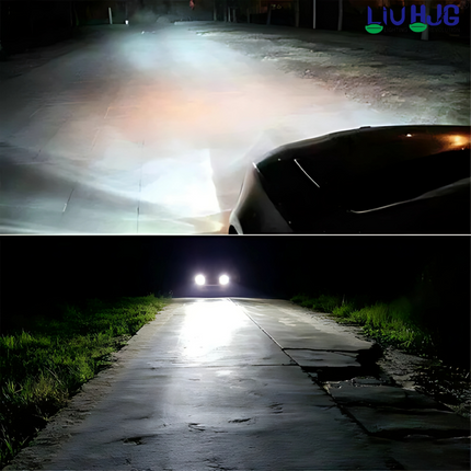 LIU HJG LED H4 Headlight Bulb Waterproof & Dustproof Heat Dissipation 300W (150W Each) 12V DC Power Universal Fit For All Bikes & Cars Model (Pack of 2) - LIU HJG