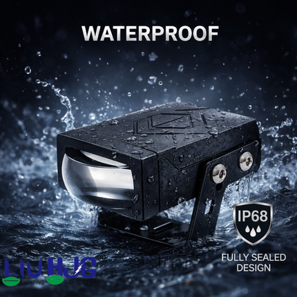 LIU HJG Ultra Bright Single Lens Fog Light Waterproof & Heat Dissipation 2 Types of Clamp Fitting 40W 12V DC Power Yellow White & Red Devil Eye Light Universal fit All Bikes & Cars (Pack of 2) - LIU HJG