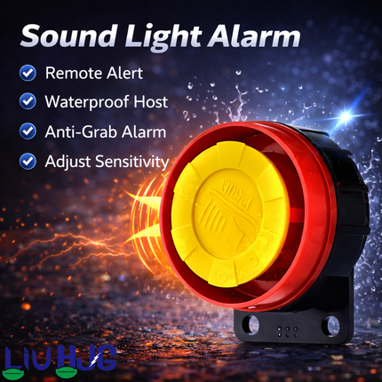 Motorcycle Anti Theft Two Way Alarm Device Universal For All Bikes (Pack Of 1 Set) - LIU HJG
