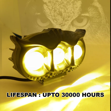 LED Owl Fog Light for Bikes, LIU HJG 3 Color Fog Light, Yellow White Red Fog Light, Red Devil Eye Bike Light, Flashing Pattern LED Fog Lamp, Universal Bike Fog Light 30W, DC 9-80V Fog Light, Motorcycle LED Owl Light, Multi-Mode Bike Fog Lamp, High Brightness LED Fog Light, Stylish Fog Light for Bikes, Devil Eye Fog Light for Motorcycle, Waterproof LED Fog Light for Bike, 3-in-1 Color Mode Fog Light, Universal Fit Fog Light for Bikes.