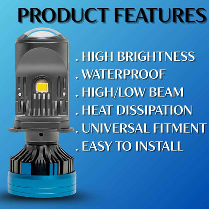 LIU HJG M01U H4 125W Pure White Lens Headlight Bulb for Superior Brightness - LIU HJG