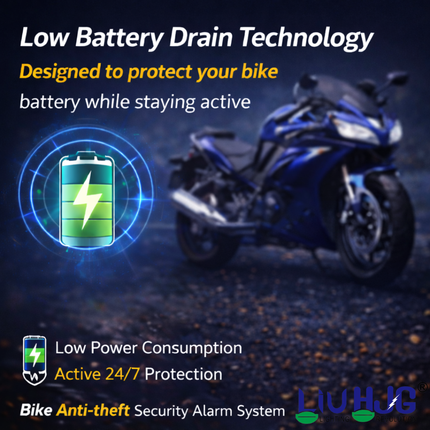 Motorcycle Anti Theft Two Way Alarm Device Universal For All Bikes (Pack Of 1 Set) - LIU HJG