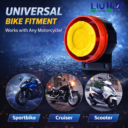 Motorcycle Anti Theft Two Way Alarm Device Universal For All Bikes (Pack Of 1 Set) - LIU HJG