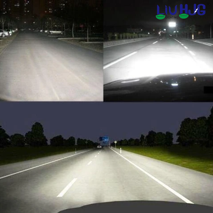 LIU HJG LED Headlight Bulb (H9/H11/H16) Fitting Ultra Bright Waterproof & Heat Dissipation 240W 12V DC Power High/Low Beam White Light Reflection Universal fit for All Bike & Car (Pack of 2)