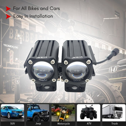 LIU HJG CO-2 LED Fog Light, 60W LED Fog Light for Bike and Car, White Yellow Fog Light with Red Devil Eye, Dual Color LED Fog Lamp, Universal LED Fog Light, Devil Eye Fog Light, Bike Fog Light 60W, Car Fog Light with Red DRL, Waterproof LED Fog Light, High Brightness Fog Lamp, LIU HJG Dual Beam Fog Light, LED DRL Fog Light for Car Bike, CO-2 Model Fog Light, Red Devil Eye LED Fog Lamp, Automotive LED Fog Light