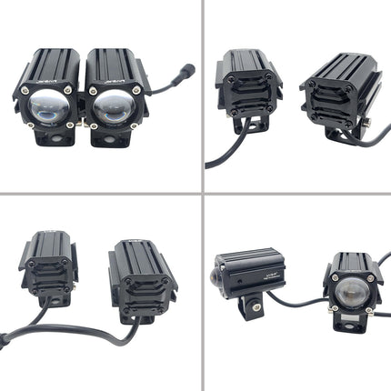 LIU HJG CO-2 LED Fog Light, 60W LED Fog Light for Bike and Car, White Yellow Fog Light with Red Devil Eye, Dual Color LED Fog Lamp, Universal LED Fog Light, Devil Eye Fog Light, Bike Fog Light 60W, Car Fog Light with Red DRL, Waterproof LED Fog Light, High Brightness Fog Lamp, LIU HJG Dual Beam Fog Light, LED DRL Fog Light for Car Bike, CO-2 Model Fog Light, Red Devil Eye LED Fog Lamp, Automotive LED Fog Light