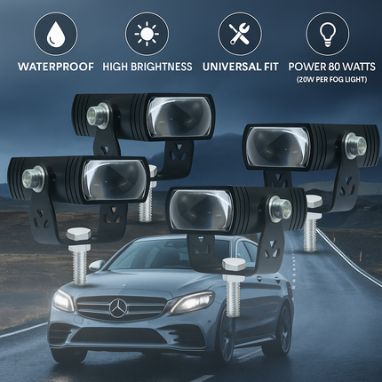 LIU HJG 4Pcs  Slim Drive LED Fog Light - LIU HJG