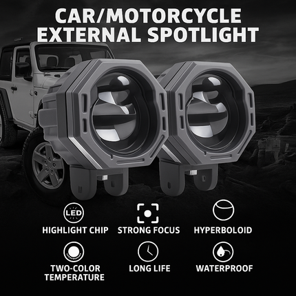 LIU HJG P65 LED Fog Light, 60W LED Fog Lamp for Bikes, Yellow White Fog Light for Cars, High Power LED Fog Light, Waterproof Fog Light for Trucks, Plug and Play LED Fog Lamp, Universal Fit Fog Light for Vehicles, Dual Color LED Driving Light, High-Performance Fog Light for Clear Visibility