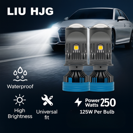 LIU HJG M01U H4 125W Pure White Lens Headlight Bulb for Superior Brightness - LIU HJG
