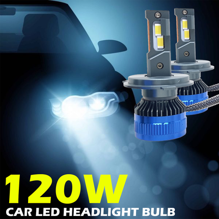 LIU HJG 120W WHITE LED HEADLIGHT BULB SET