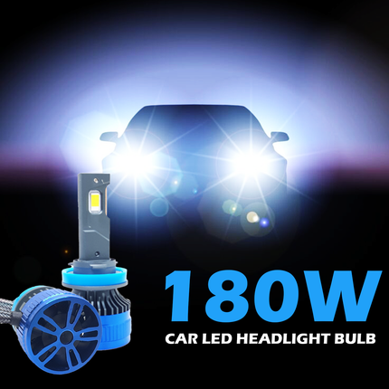 LIU HJG 180W WHITE LED HEADLIGHT BULB SET