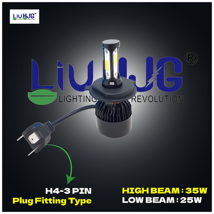 LIU HJG LED headlight bulb, 30W AC/DC headlight bulb, white LED bulb for bike, LED headlight for car and bike, 8V-80V LED headlight, universal LED bulb for vehicles, energy-efficient headlight bulb, bright white car LED, motorcycle LED headlight, long-lasting LED bulb