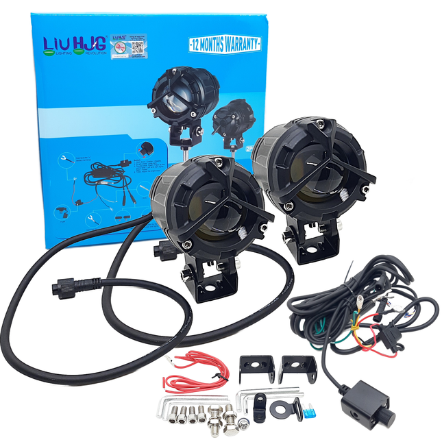 LIU HJG PREMIUM FOG LIGHT PAIR WITH LM ADJUSTABLE