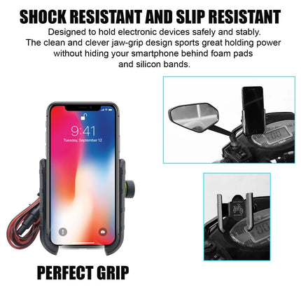 LIU HJG bike mobile holder with USB, universal motorcycle phone mount, 360° rotating mobile holder for bike, phone holder with charger for bikes, adjustable bike phone mount, secure mobile holder for motorcycle, USB charging phone mount for two-wheelers, handlebar phone holder with USB, mobile stand for all bikes, heavy-duty bike phone clamp, mobile holder with 360 degree rotation, LIU HJG universal bike accessories.