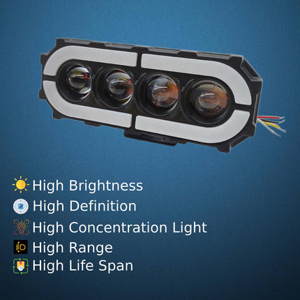 liu hjg 4 lens with drl led fog light, liu hjg 4 lens led fog light, liu hjg 4 led with lens fog light, liu hjg 4 lens led fog light