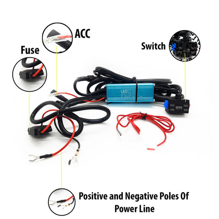 LIU HJG Mercedes Y-Lens Fog Light, Ultra-Wide LED Fog Light, 90W LED Fog Light for Car and Bike, White Yellow Dual Color Fog Lamp, LED Fog Light with Wiring Harness and Switch, High Brightness 9000LM Fog Light, Inbuilt Flasher LED Fog Light, 12V–80V LED Fog Light, IP67 Waterproof Fog Light, Dustproof LED Fog Lamp, Y-Lens LED Headlamp for Off-Road, Universal LED Fog Light for Bikes and Cars, Dual Beam Hi Lo LED Light, HJG White Yellow LED Fog Lamp, LED Fog Light for Thar Jeep Car Bike, Wide Beam LED Driving 
