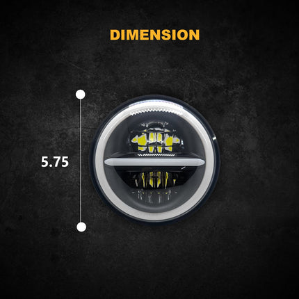 LIU HJG 5.7 inch LED headlight, round LED headlight for bike and car, minus LED headlamp, universal fit LED headlight, high brightness round headlight, 5.7 inch bike LED headlight, car LED headlight round shape, LIU HJG minus LED headlamp, waterproof LED headlight for vehicles, energy-efficient LED headlight, compact round LED light for bike, 12V LED headlight for car bike, durable LED headlight for motorcycles, stylish LED headlight for bikes and cars, universal round LED driving light