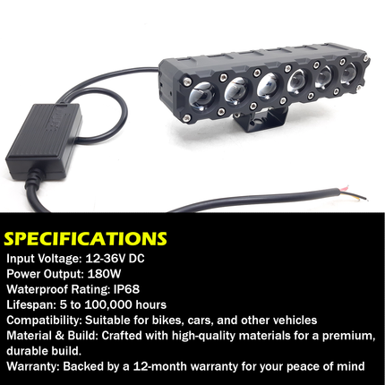 LIU HJG 6 LENS MEGA DRIVE FOG LIGHT