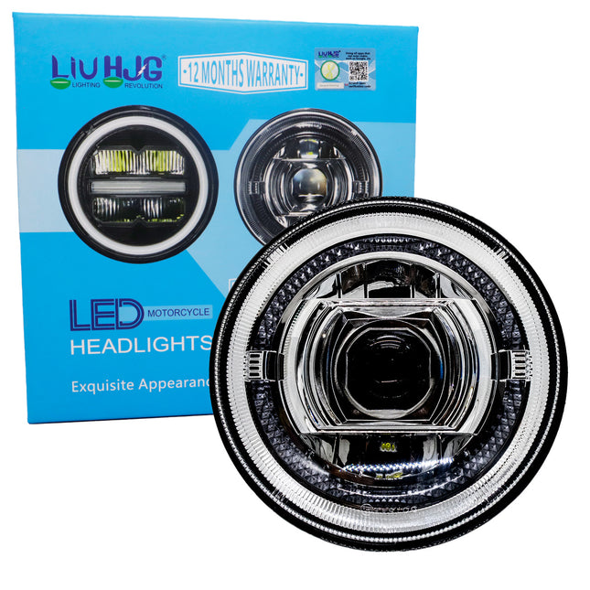 7 inch Round LED Headlight with DRL Y/W