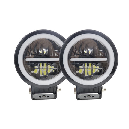 LIU HJG white LED fog light, blue DRL fog light for bike, universal LED fog lamp for cars, fog light for trucks, LED fog light 12V–80V, high brightness white fog light, waterproof LED fog light, bike fog light with blue DRL, car fog lamp white and blue, LIU HJG dual color fog light, stylish fog light for bikes and cars, LED driving light pack of 2, all vehicle compatible LED fog light.