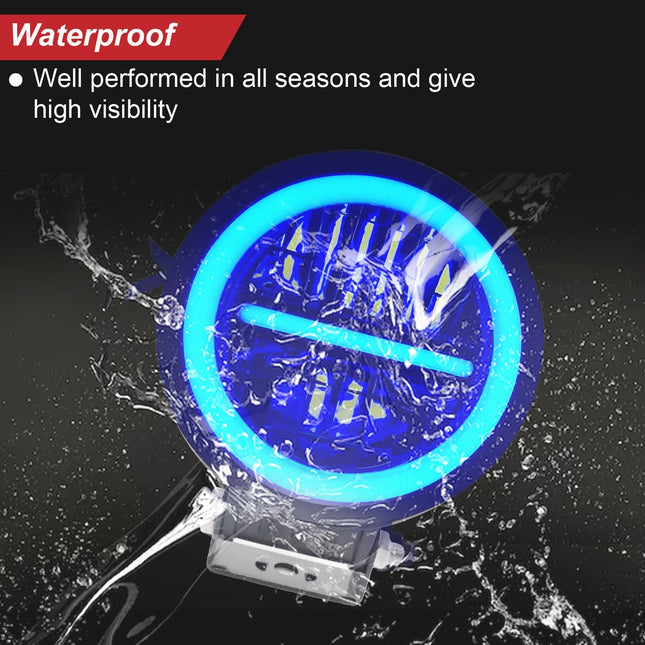LIU HJG white LED fog light, blue DRL fog light for bike, universal LED fog lamp for cars, fog light for trucks, LED fog light 12V–80V, high brightness white fog light, waterproof LED fog light, bike fog light with blue DRL, car fog lamp white and blue, LIU HJG dual color fog light, stylish fog light for bikes and cars, LED driving light pack of 2, all vehicle compatible LED fog light.