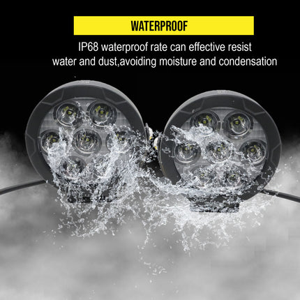 LIU HJG 7 LED Fog Light, 70W Round LED Fog Light, White Fog Light with Yellow Cap, Car Bike Universal Fog Light, Adjustable Lumens Fog Lamp, HJG LED Spot Driving Lamp, 7 LED Fog Light for Car, LED Fog Light with Wiring Kit, White Yellow Dual Color Fog Lamp, High Power Fog Light for Bike, Waterproof LED Fog Light, Compact LED Driving Light, 6000K LED Fog Lamp for Vehicles, Off-Road LED Fog Light, Motorcycle Fog Light with Switch, Universal Fit LED Fog Light, Scratch Resistant Fog Light, Aluminum Housing Fog 