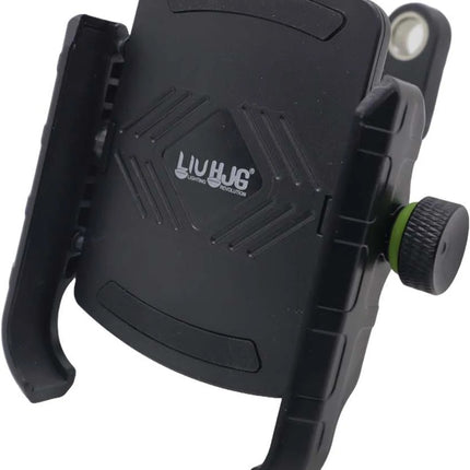 LIU HJG bike mobile holder, universal bike phone mount, 360 degree rotating mobile holder, motorcycle phone holder with clamp, adjustable bike phone stand, secure phone mount for bikes, mobile holder for all motorcycles, anti-slip mobile holder for bike, LIU HJG phone mount pack of 1, mobile holder with firm grip, bike handlebar phone mount, durable mobile holder for riding.