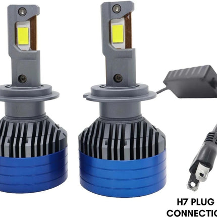 LIU HJG 300W LED headlight bulb H7, white LED car headlight with H7 plug, 6000K LED headlight bulb for vehicles, 12V–80V H7 LED bulb, 30000LM high brightness LED light, LED headlight for projector and reflector systems, H7 automotive LED bulb, LED car headlight with warranty, universal H7 LED conversion kit, +300% brighter headlight bulb, powerful LED headlight for bikes and cars, long-lasting vehicle LED lighting.