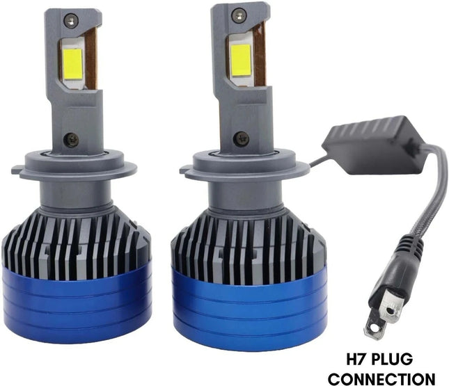 LIU HJG 300W LED headlight bulb H7, white LED car headlight with H7 plug, 6000K LED headlight bulb for vehicles, 12V–80V H7 LED bulb, 30000LM high brightness LED light, LED headlight for projector and reflector systems, H7 automotive LED bulb, LED car headlight with warranty, universal H7 LED conversion kit, +300% brighter headlight bulb, powerful LED headlight for bikes and cars, long-lasting vehicle LED lighting.