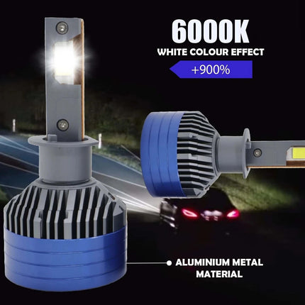 LIU HJG 300W LED headlight bulb H1, white LED car headlight with H1 plug, 6000K H1 LED bulb for vehicles, 12V–80V H1 LED headlight, 30000LM high brightness LED light, H1 LED for projector headlights, LED headlight for reflector systems, +300% brighter LED car bulb, universal H1 LED headlight for bikes and cars, durable automotive LED headlight with H1 plug, LIU HJG H1 LED upgrade for vehicles.