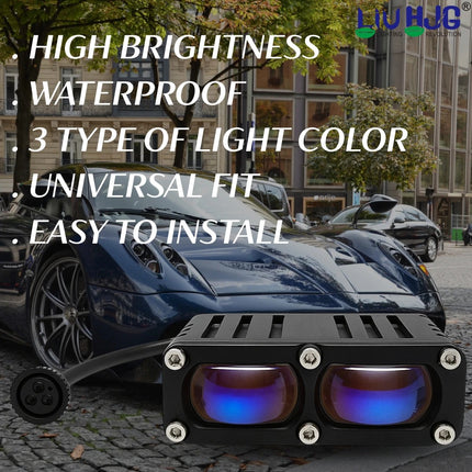 LIU HJG 2 LED Fog Light, Yellow White Fog Lamp, Red Devil Eye Fog Light, 100W LED Fog Light, 12V-80V Fog Light, Waymaker Fog Light, Dual Color LED Fog Lamp, Universal Fog Light for Car Bike Truck, HJG Fog Light with Red Accent, High Power LED Fog Lamp, Stylish LED Fog Light, Waterproof Fog Light for Vehicles, Off-Road Fog Light, Motorcycle LED Fog Light, Car Truck Auxiliary Light, LED Fog Light with Devil Eye, Bright LED Fog Light for Night Driving, All-Weather LED Fog Light, Compact LED Fog Lamp, HJG Unive