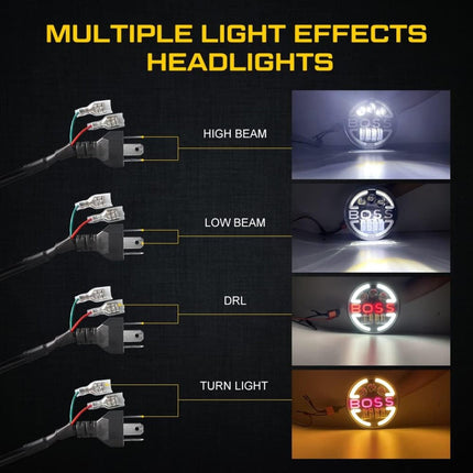 LIU HJG BOSS Logo Headlight, 7 Inch Round LED Headlight, Royal Enfield LED Headlight, Bullet 350 Headlight, Mahindra Classic 500 Headlight, Jeep Thar LED Light, HJG Round LED Headlamp, BOSS Logo Bike Headlight, Universal 7 Inch LED Headlight, Powerful LED Headlight for Bullet, HJG Motorcycle Headlight, Off-Road LED Light for Jeep.
