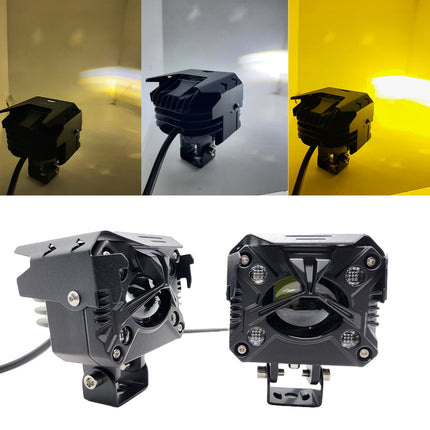 LIU HJG 80W LED Fog Light, Yellow White Multicolor Fog Light, Universal LED Fog Light for Bike Car Truck, Multicolor Fog Lamp for Vehicles, 12V LED Fog Light, Dual Color Fog Light, HJG Multicolor Fog Lamp, LED Fog Light Pack of 2, Waterproof LED Fog Lamp, High Power Fog Light for Cars, Stylish Bike Fog Light, Off-Road LED Fog Light, Bright LED Fog Lamp for Night Driving, All-Weather Vehicle Fog Light, Decorative LED Fog Light, LED Driving Light for Bike and Car, Multi-Mode Fog Light, Automotive LED Lighting