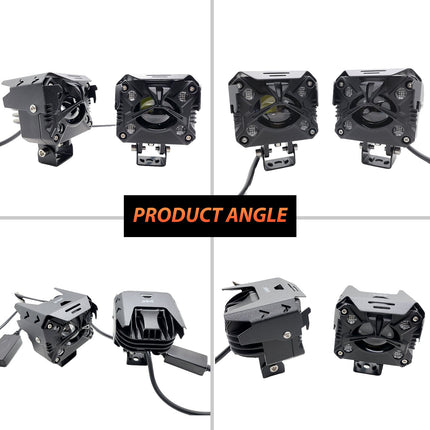 LIU HJG 80W LED Fog Light, Yellow White Multicolor Fog Light, Universal LED Fog Light for Bike Car Truck, Multicolor Fog Lamp for Vehicles, 12V LED Fog Light, Dual Color Fog Light, HJG Multicolor Fog Lamp, LED Fog Light Pack of 2, Waterproof LED Fog Lamp, High Power Fog Light for Cars, Stylish Bike Fog Light, Off-Road LED Fog Light, Bright LED Fog Lamp for Night Driving, All-Weather Vehicle Fog Light, Decorative LED Fog Light, LED Driving Light for Bike and Car, Multi-Mode Fog Light, Automotive LED Lighting