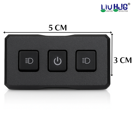 Dimensions Chart for LIU HJG CNC Handlebar Switch Box 5cm Width 3cm Height