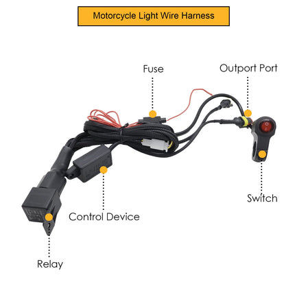LIU HJG 40W Round 4 LED Fog Lights, yellow cap fog light for car, LED fog lights for bike and car, 12V–80V waterproof fog lamp, universal fit 4 LED fog lights, dual color fog light yellow/white, heavy-duty fog light with wiring kit, round LED fog lamp for SUV